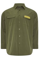 BadRhino Big & Tall Khaki Green Military Ripstop Shirt | BadRhino 5