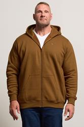 BadRhino Big & Tall Monks Robe Brown Zip Through Hoodie | BadRhino 1