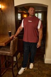 BadRhino Big & Tall Burnt Red Logo Cut & Sew T-Shirt | BadRhino 1
