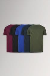 BadRhino Big & Tall Black/Blue/Red/Green/Navy 5 Pack Extra Long T-Shirts | BadRhino 3