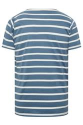 BadRhino Big & Tall Blue Extra Long Stripe T-Shirt | BadRhino 6