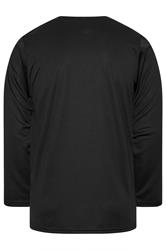 IronRhino Big & Tall Black Branded Performance Long Sleeve T-Shirt | BadRhino 6