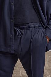 BadRhino Big & Tall Navy Blue Textured Jersey Joggers | BadRhino 1