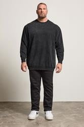 KAM Big & Tall Black Tie Dye Sweatshirt | BadRhino 2