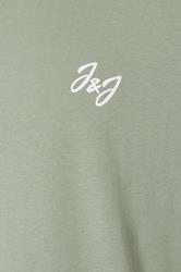 JACK & JONES Big & Tall 5 PACK White/Blue/Black/Green/Off-White T-Shirts | BadRhino 11
