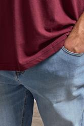 BadRhino Big & Tall Light Blue Straight Leg Stretch Jeans | BadRhino 4