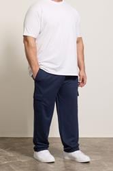 KAM Navy Blue Cargo Joggers | BadRhino 1