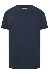 BadRhino Big & Tall Navy Blue 5 Pack V-Neck T-Shirts | BadRhino 6