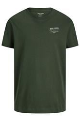 JACK & JONES Big & Tall Duffel Green Studio Graphic T-Shirt | BadRhino 4