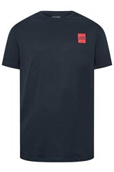 JACK & JONES Big & Tall 3 Pack Green, Navy Blue & Black Logo T-Shirts | BadRhino 6