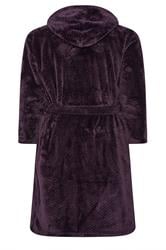 BadRhino Big & Tall Purple Textured Dressing Gown | BadRhino 2