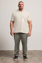 BadRhino Big & Tall Natural Brown Jersey Polo Shirt | BadRhino 2