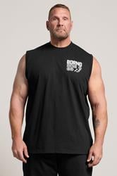 BDRNO Big & Tall Black Printed Vest | BadRhino 2