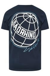 BadRhino Big & Tall 3 PACK Black & Navy Blue Worldwide Graphic T-Shirts | BadRhino 12