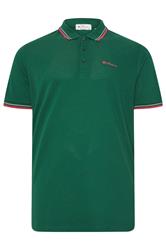 Ben Sherman Big & Tall Dark Green Signature Pique Polo Shirt | BadRhino 1