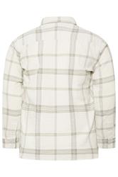 BadRhino Big & Tall Natural Brown Textured Checked Shirt | BadRhino 6