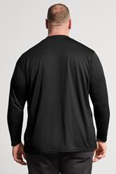 IronRhino Big & Tall Black Performance Long Sleeve T-Shirt | BadRhino 3