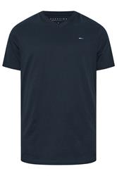 BadRhino Big & Tall Navy Blue V-Neck T-Shirt 5