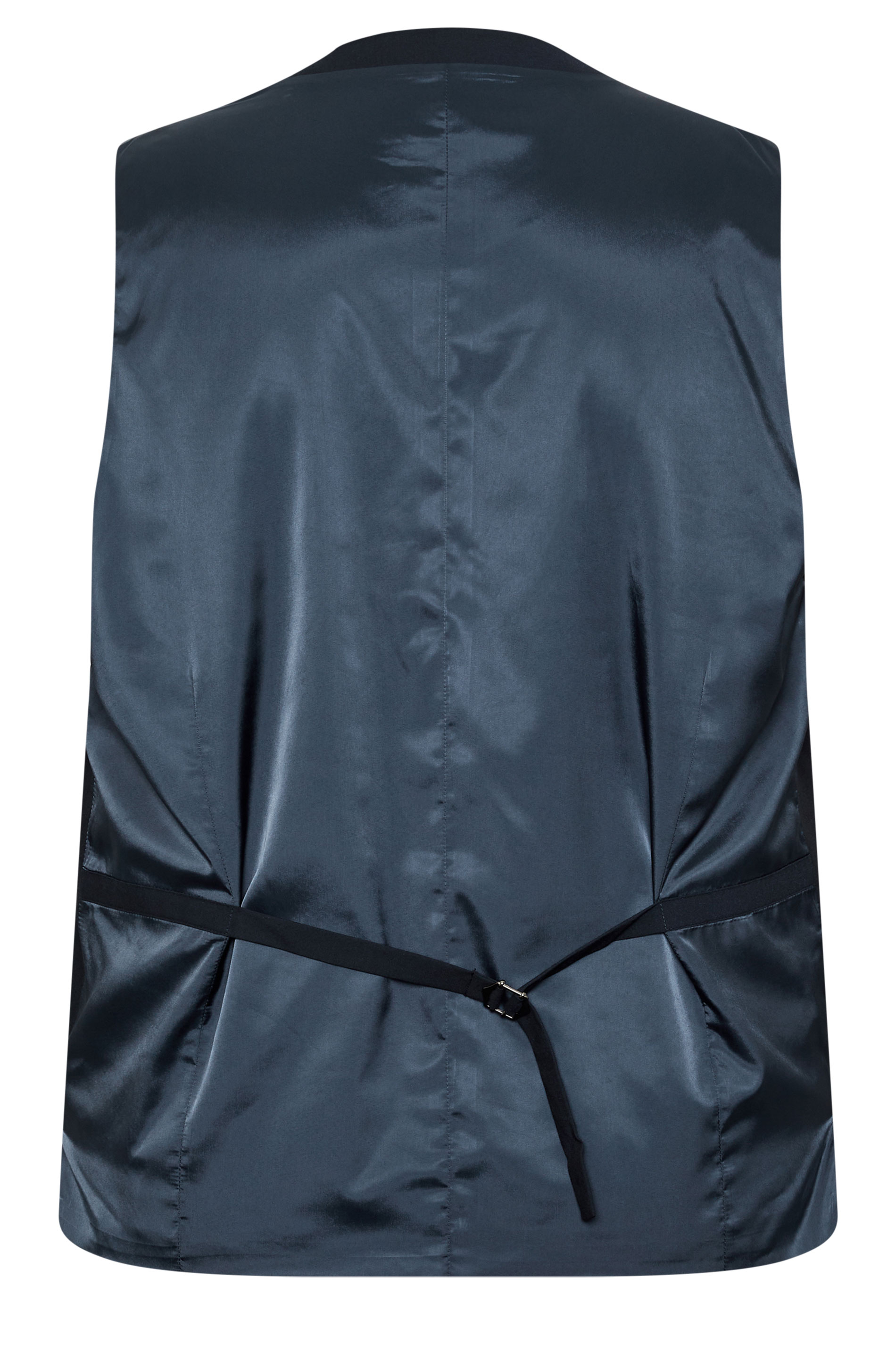 D555 Big & Tall Black Suit Waistcoat | BadRhino 5
