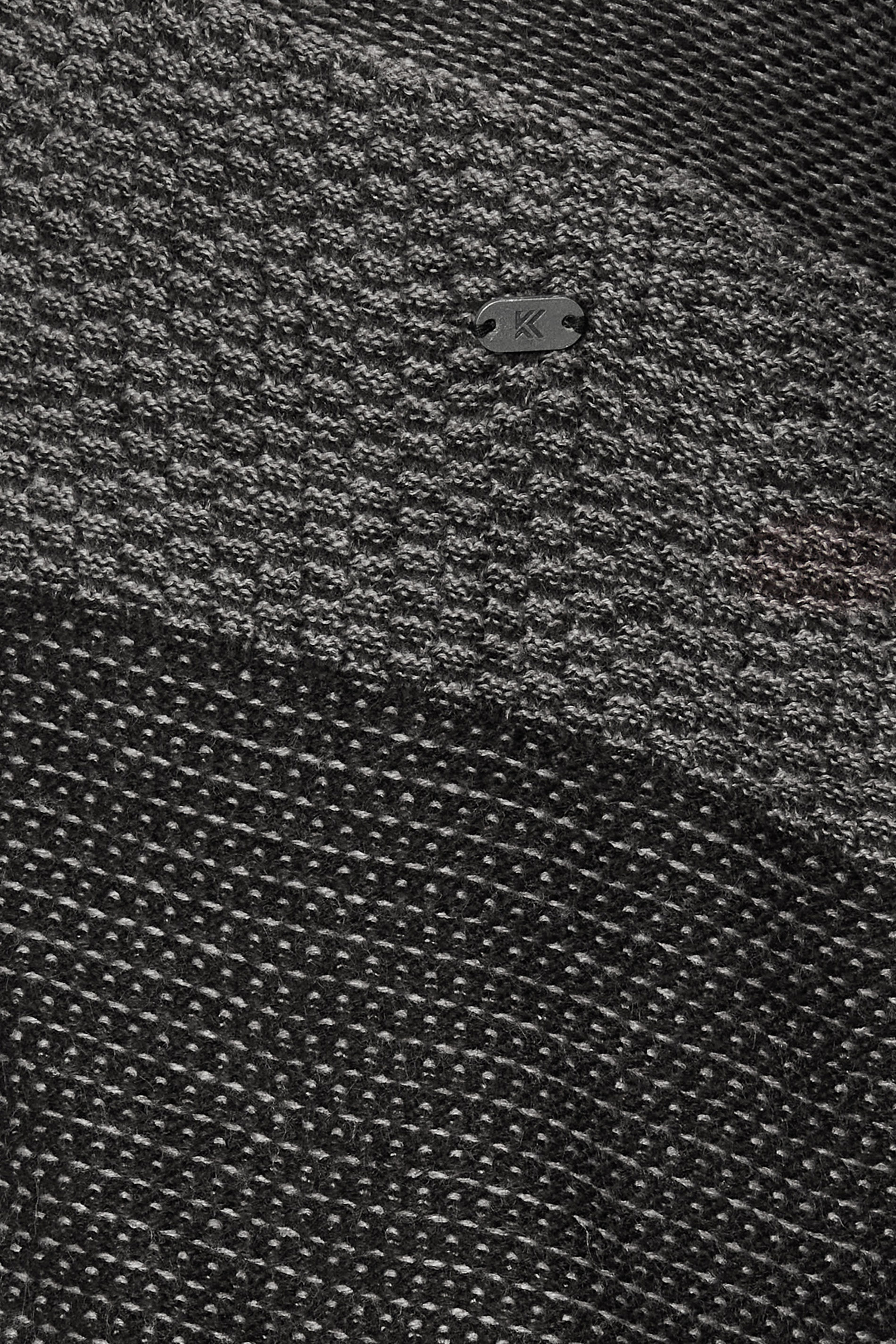 KAM Big & Tall Charcoal Grey Sherpa Stripe Hoodie | BadRhino 2