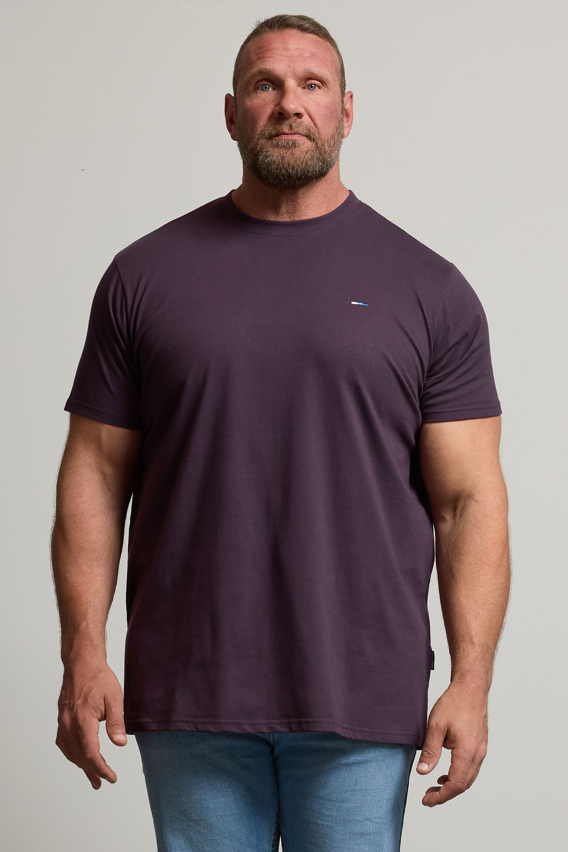 BadRhino Big & Tall 3 PACK Purple & Green Longline Core T-Shirts | BadRhino 2