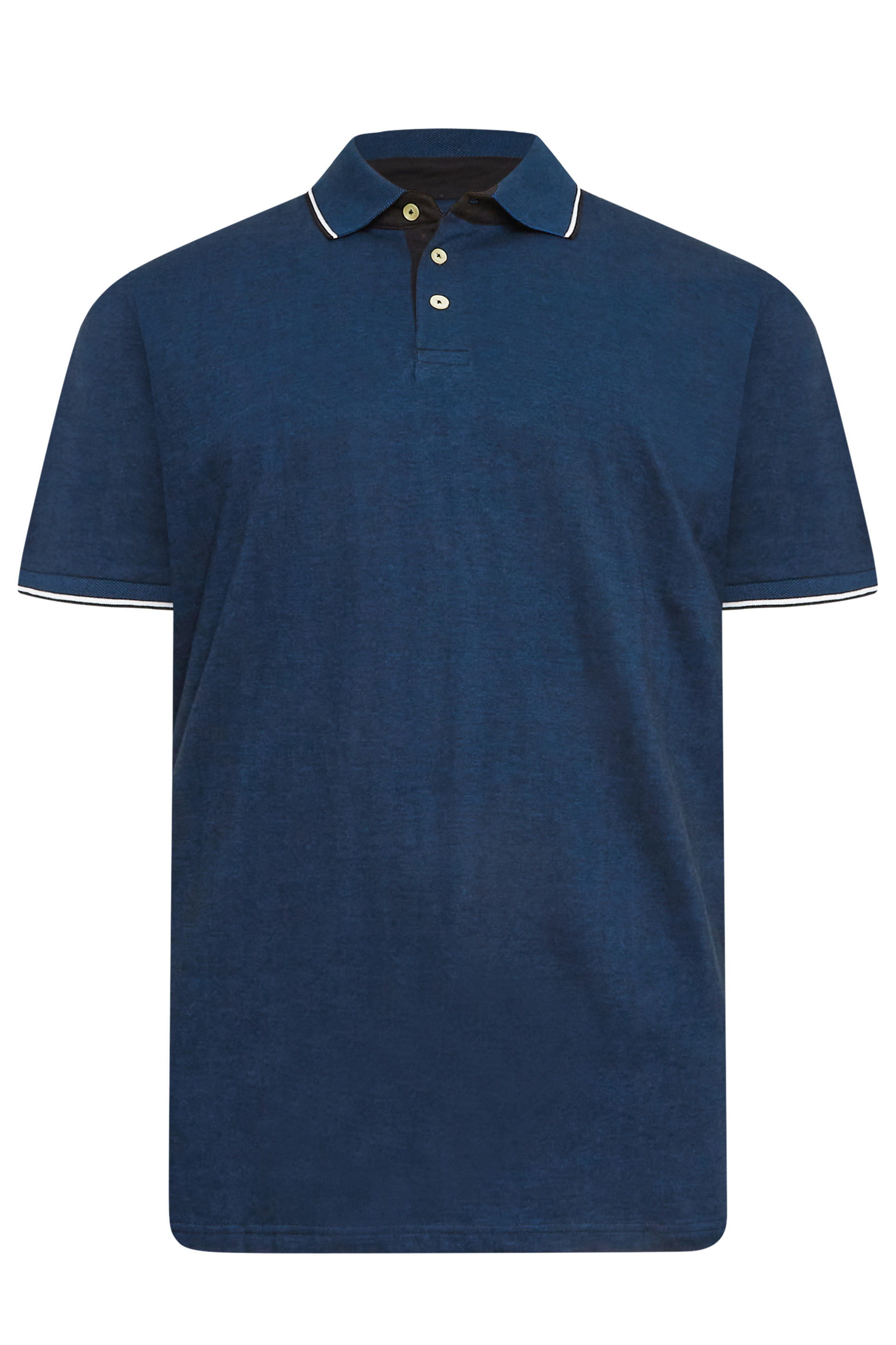 BONDELID BRANDON POLO SHIRT - Long sleeved top - navy stripe/blue