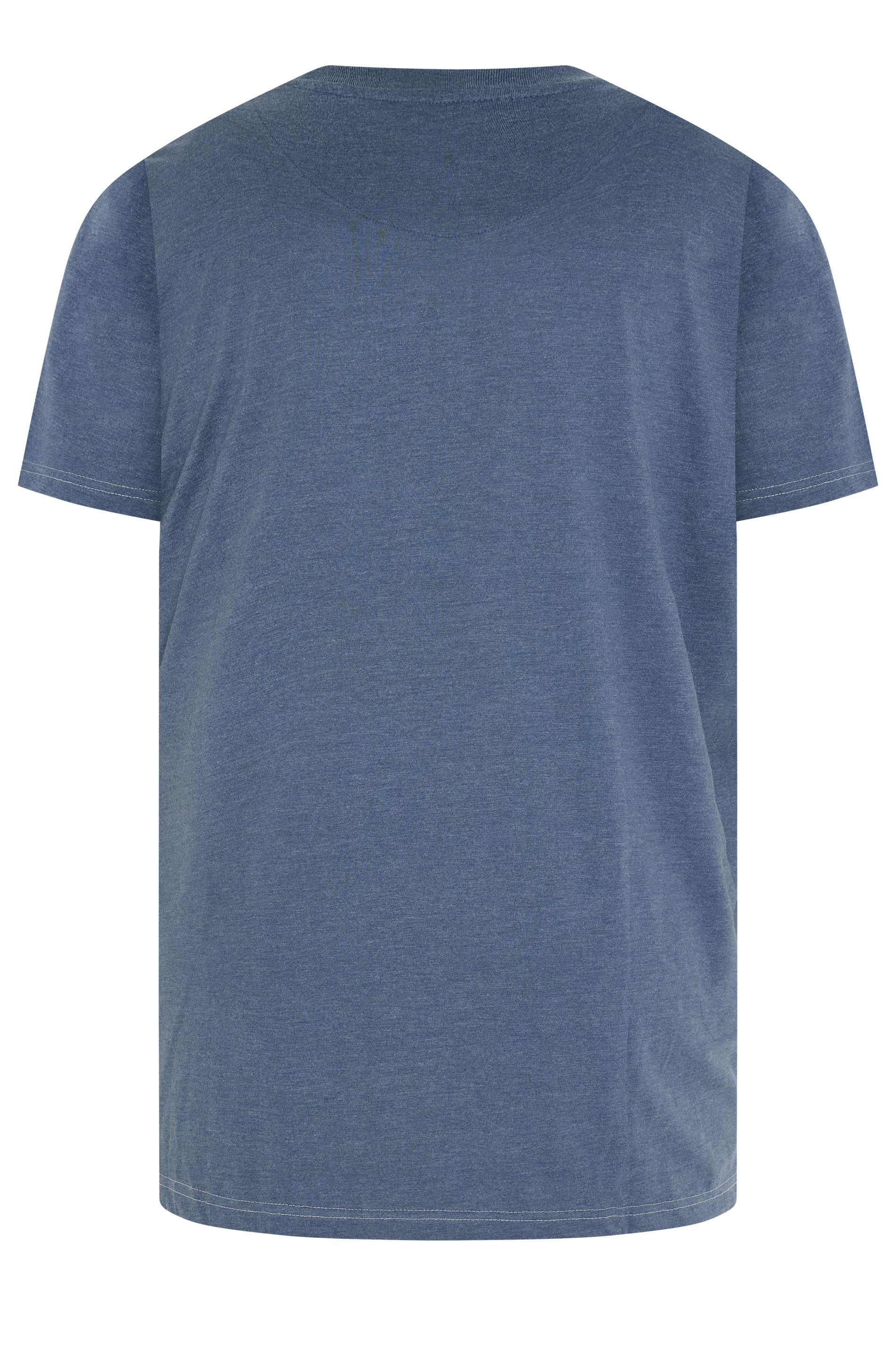 KAM Big & Tall Indigo Blue Brooklyn Motorbike Graphic Print T-Shirt | BadRhino 2