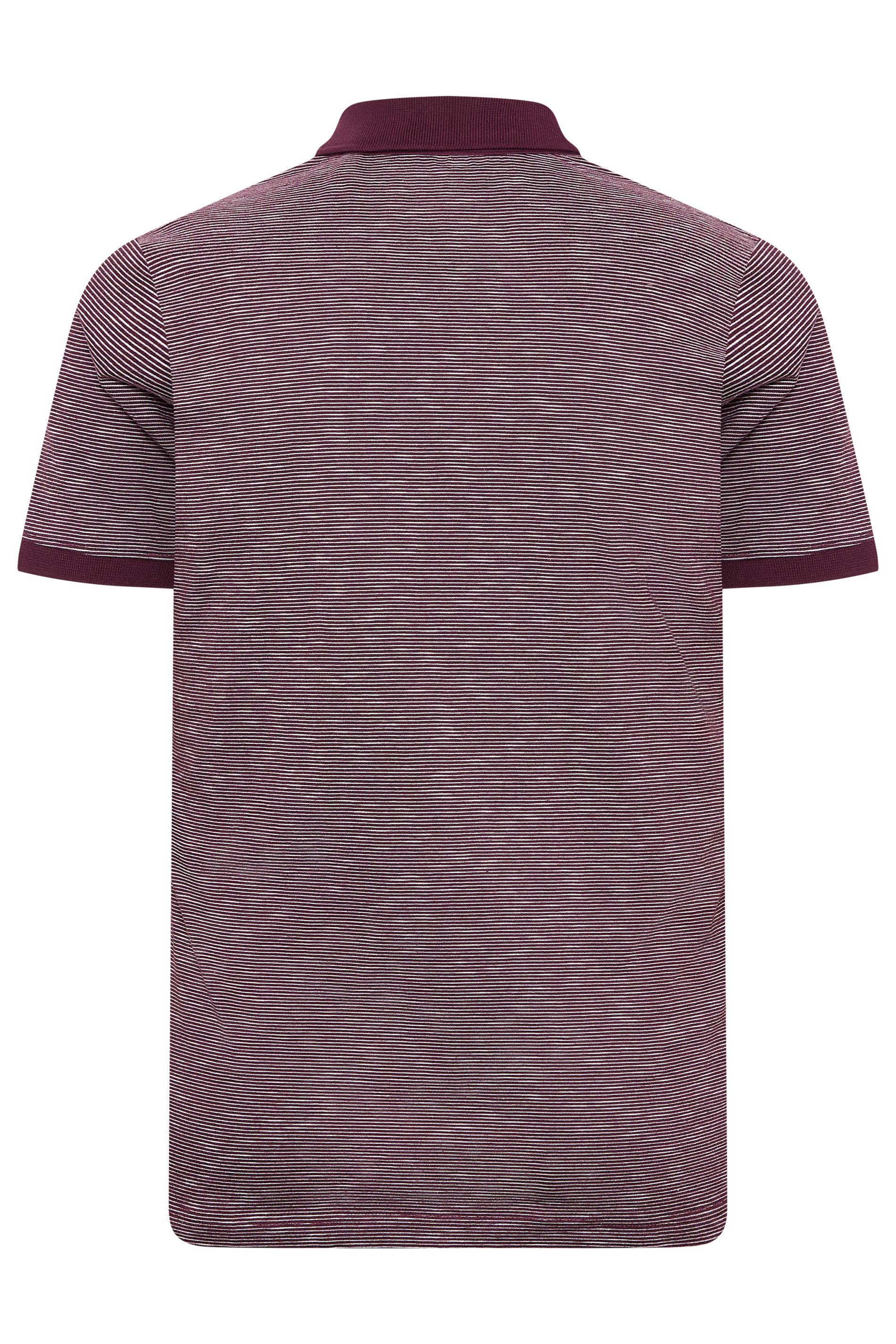 BadRhino Big & Tall Burgundy Red Stripe Polo Shirt | BadRhino  4