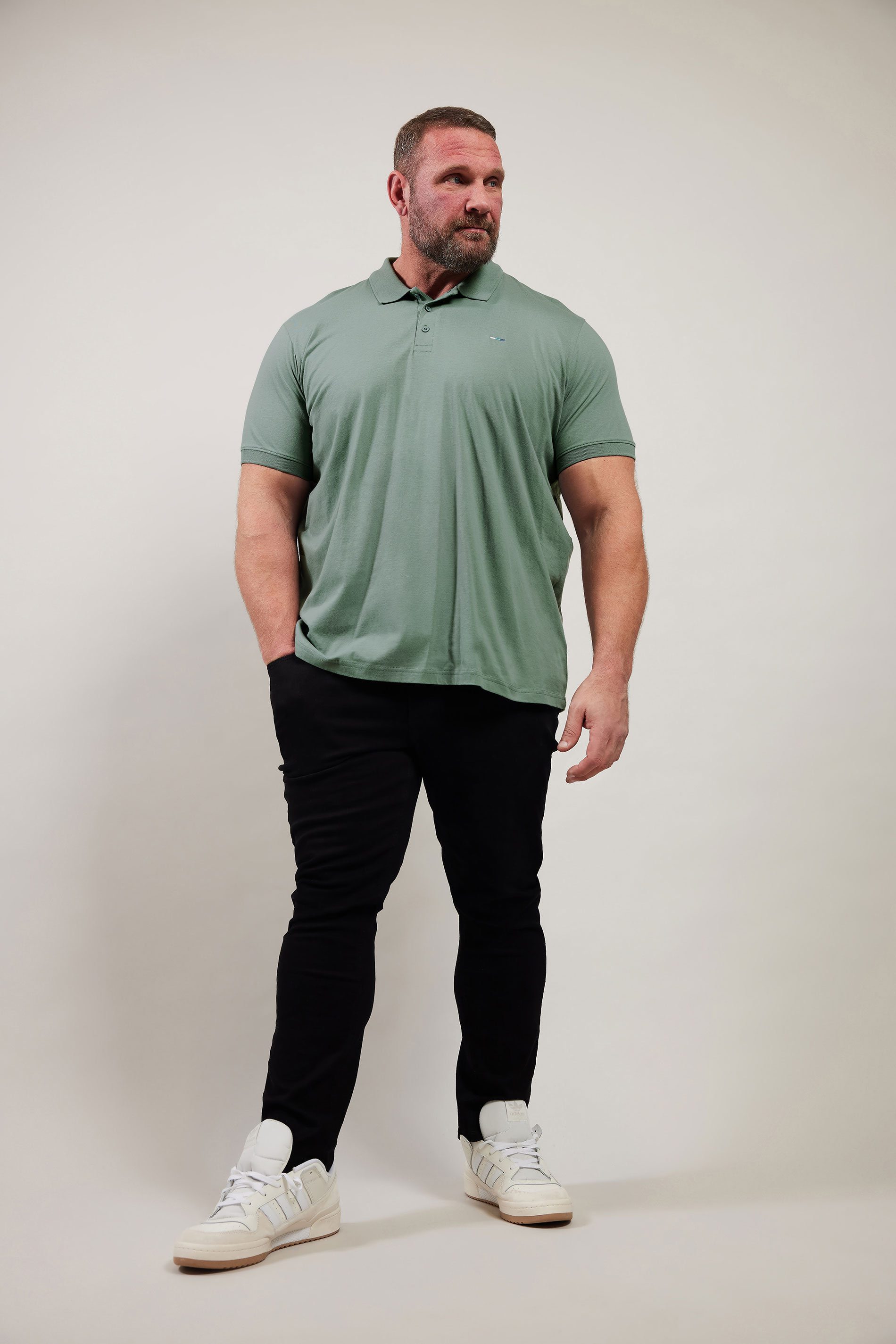 BadRhino Big & Tall 5 PACK Green & Blue JerseyPolo Shirts | BadRhino 2