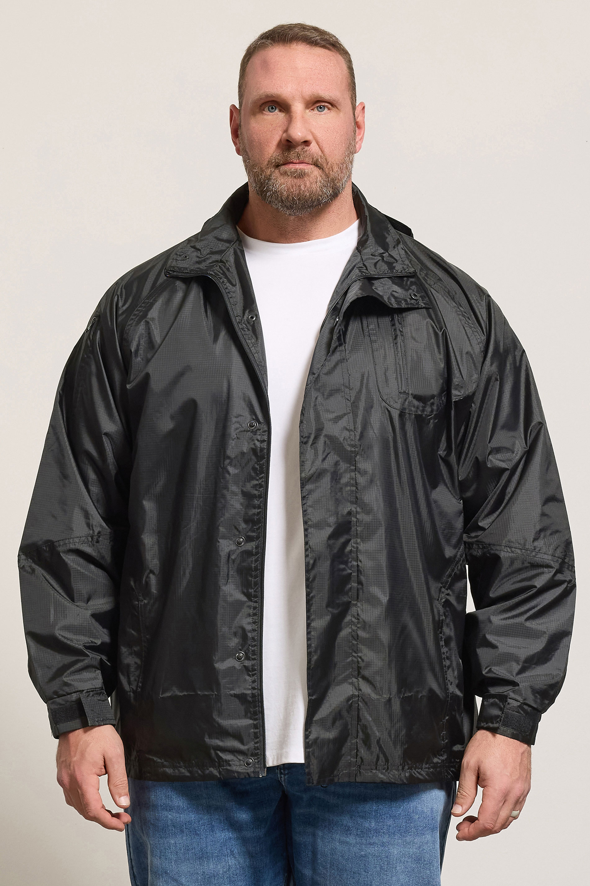 KAM Black Waterproof Jacket | BadRhino 3