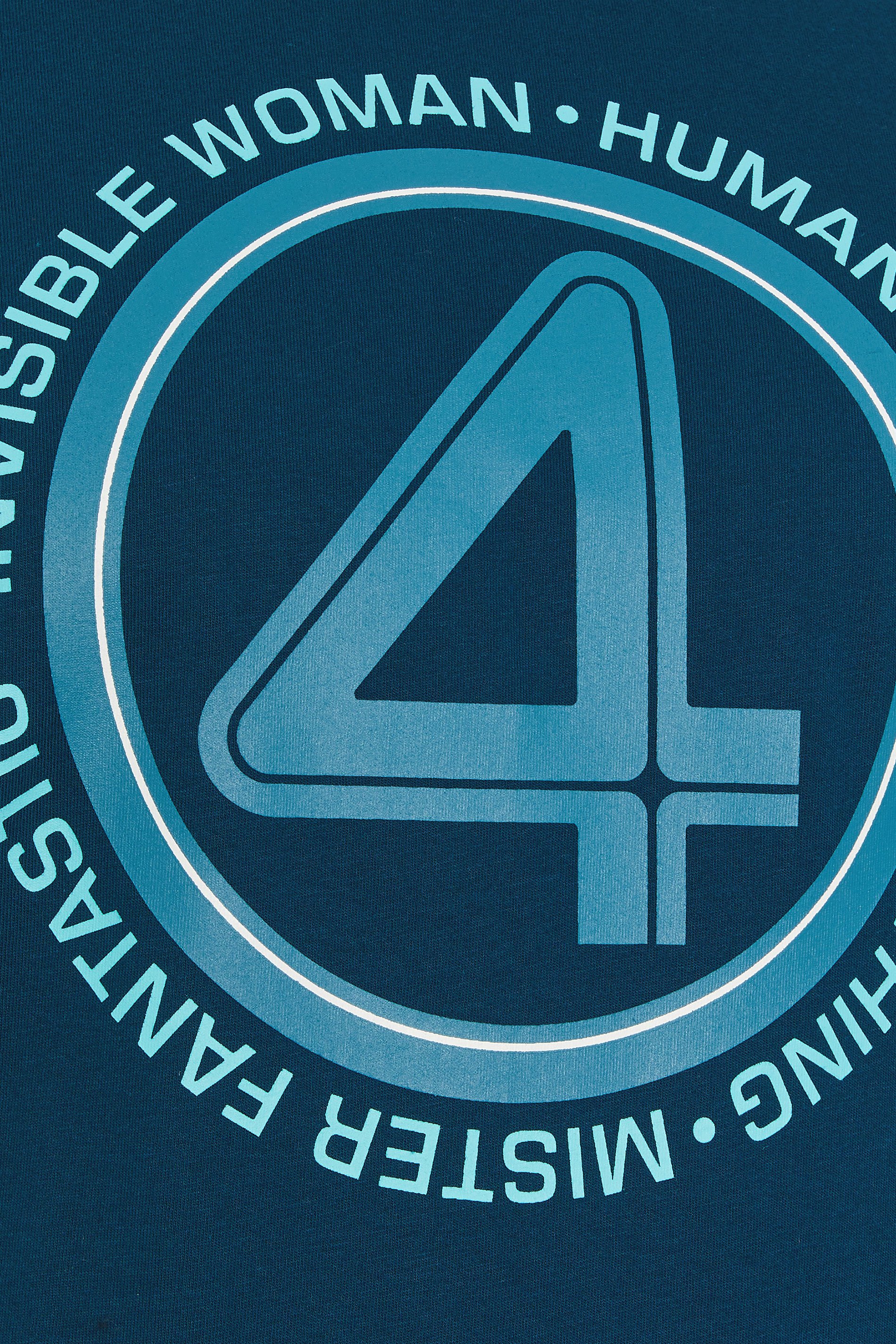 BadRhino Big & Tall Blue Fantastic 4 Graphic T-Shirt | BadRhino 5