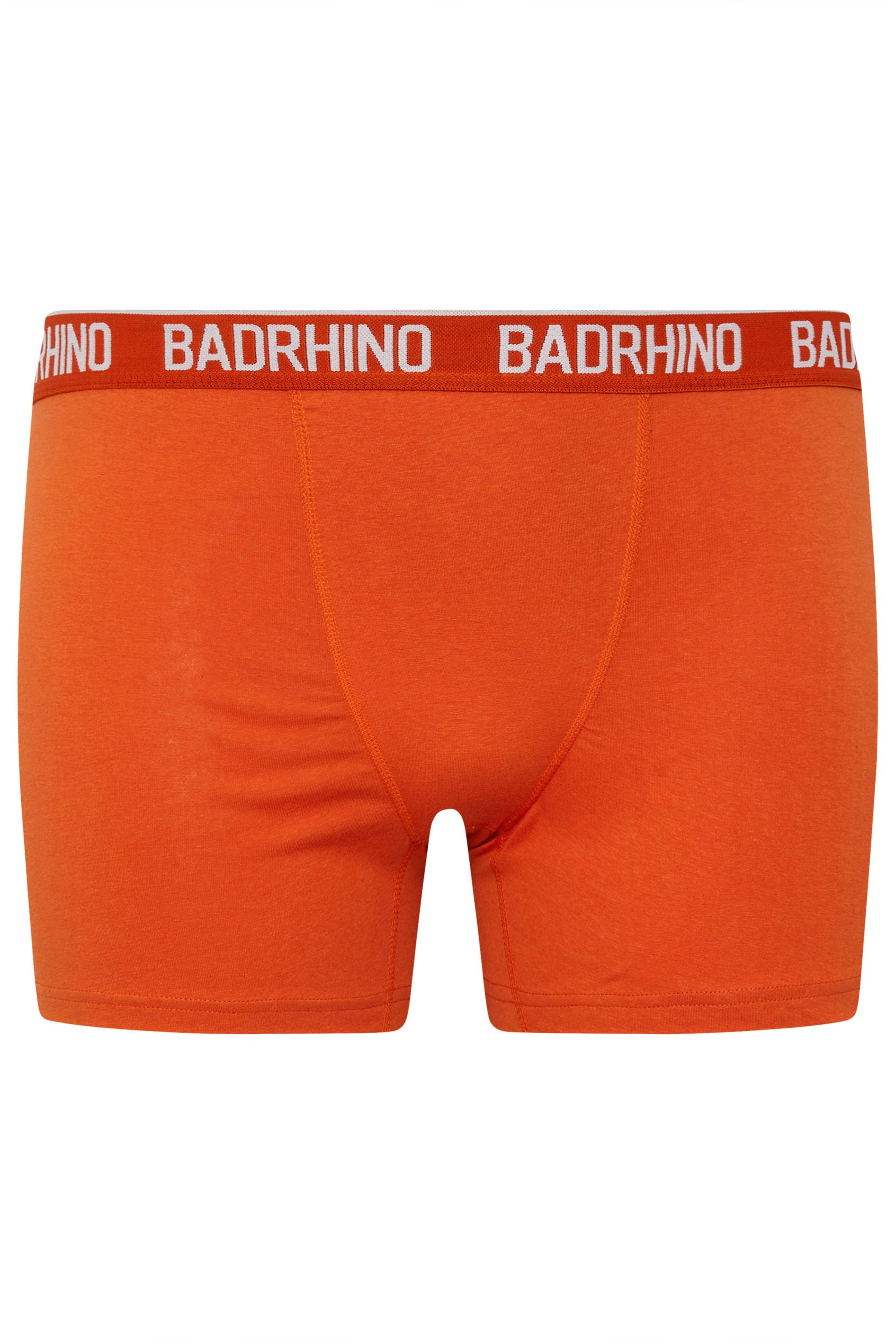 BadRhino 7 PACK Orange & Black Boxers | BadRhino 5