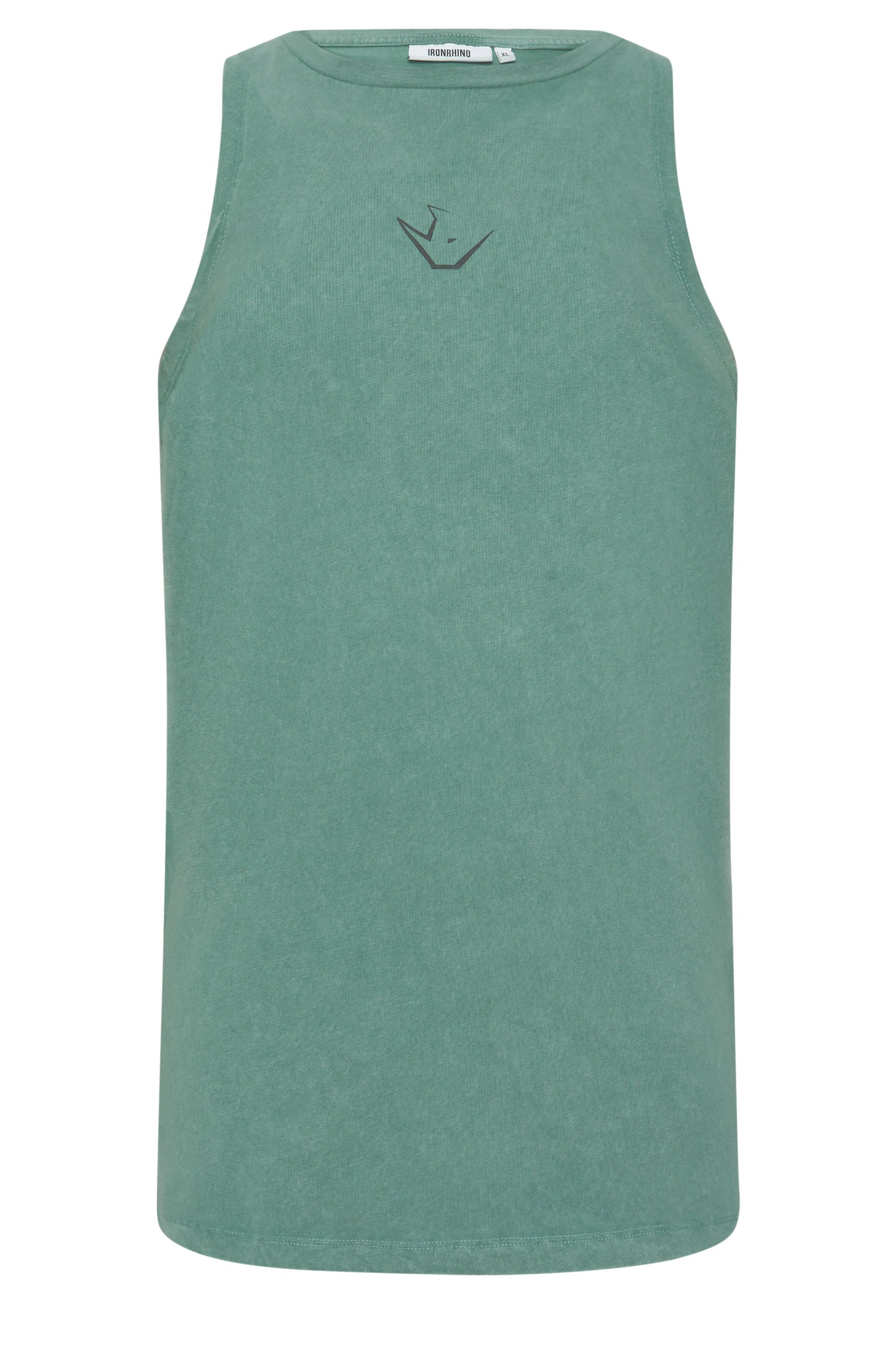 IronRhino Big & Tall Green Acid Wash Muscle Vest | BadRhino 5