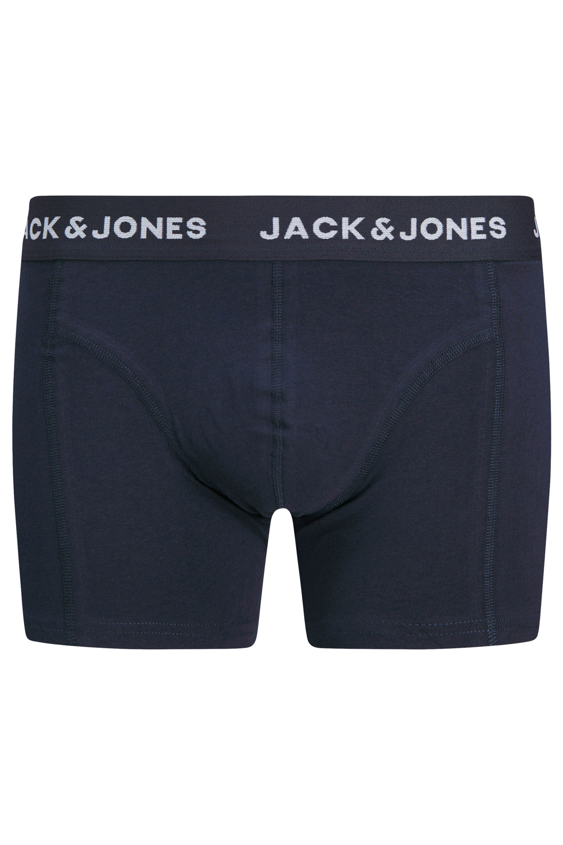 JACK & JONES Big & Tall 3 PACK Navy & Skull Print Boxers | BadRhino 9