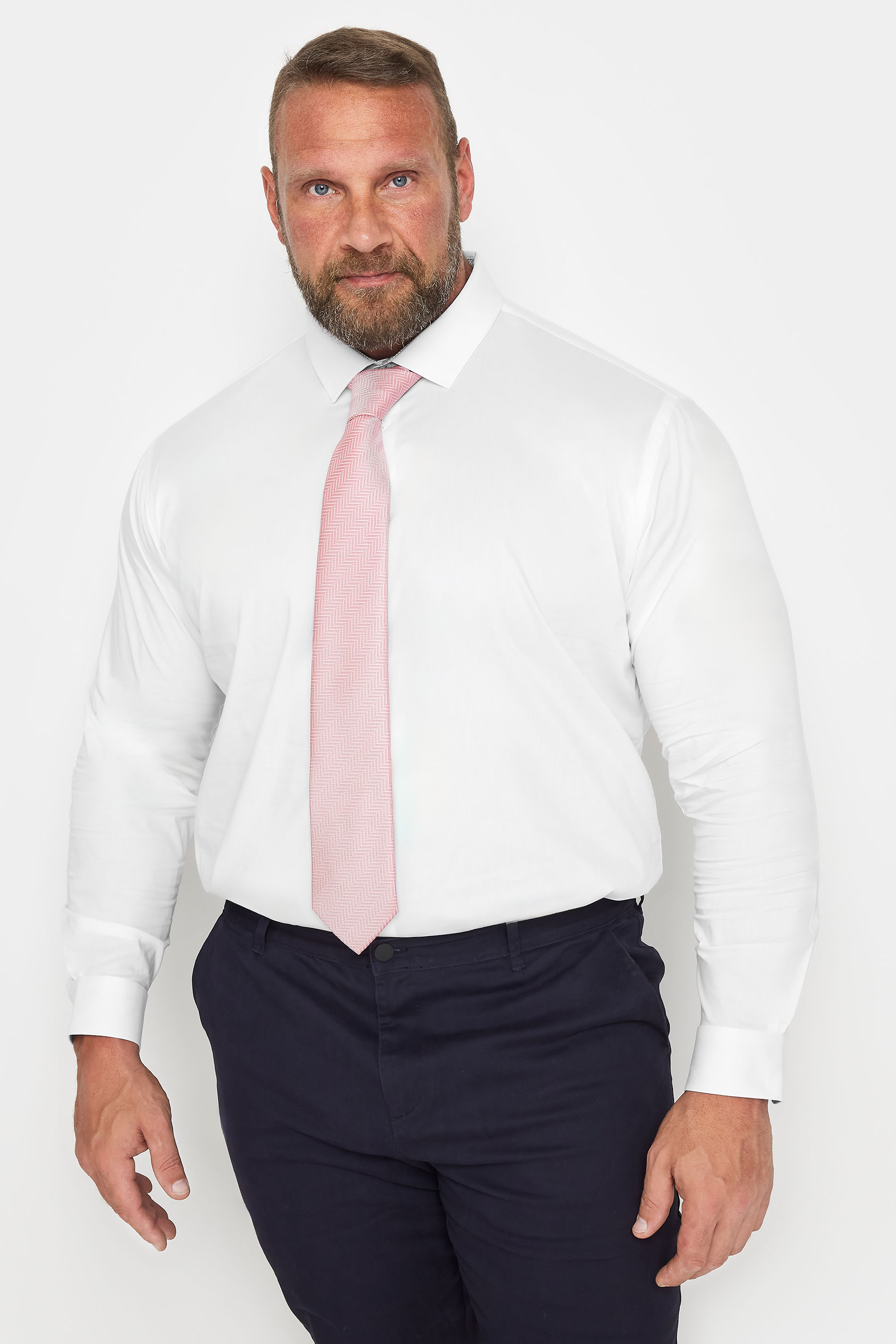 BadRhino Navy Blue & Pink 2 PACK Textured Ties | BadRhino 1