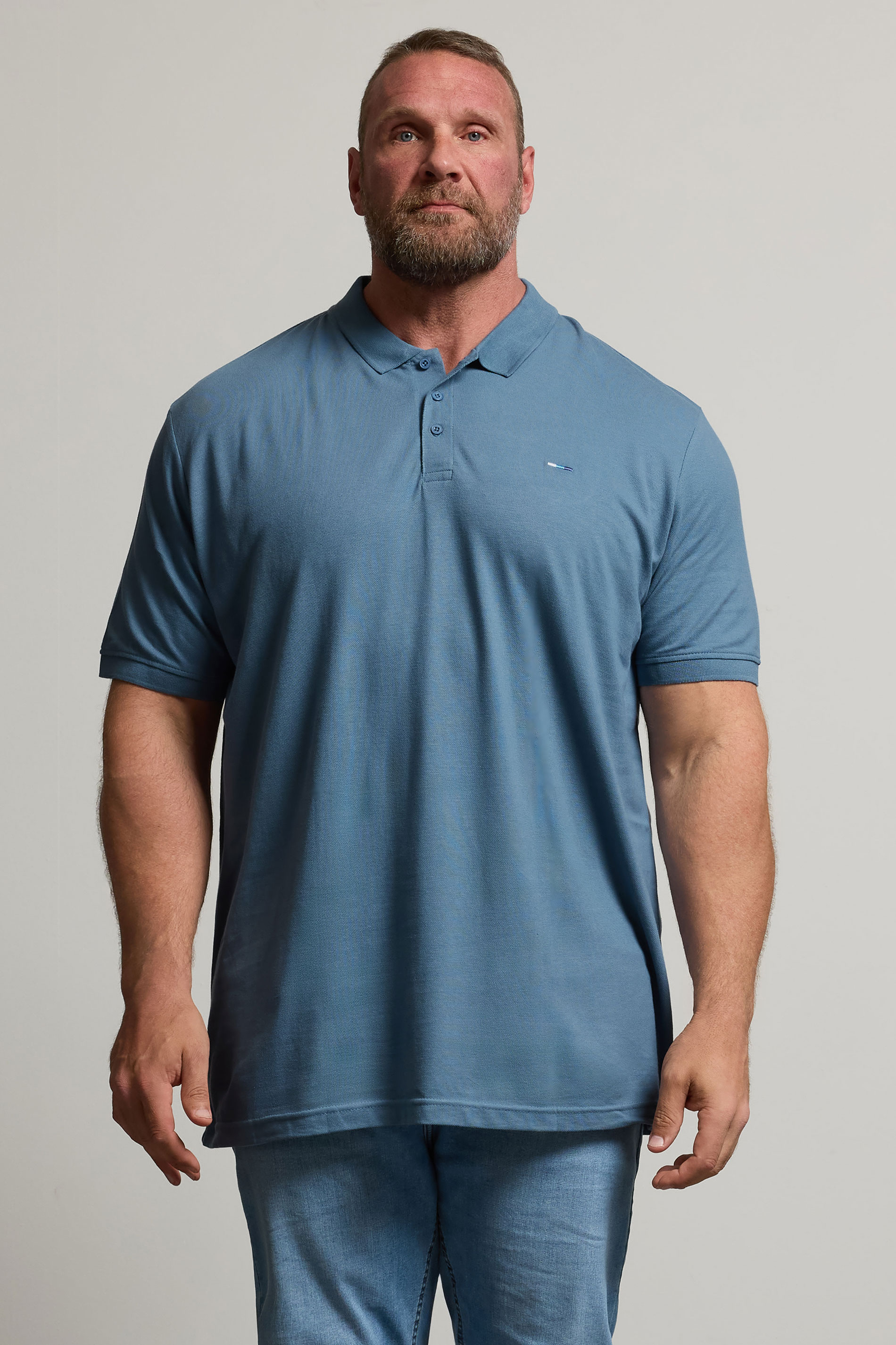 BadRhino Big & Tall Blue Core Polo Shirt | BadRhino 1