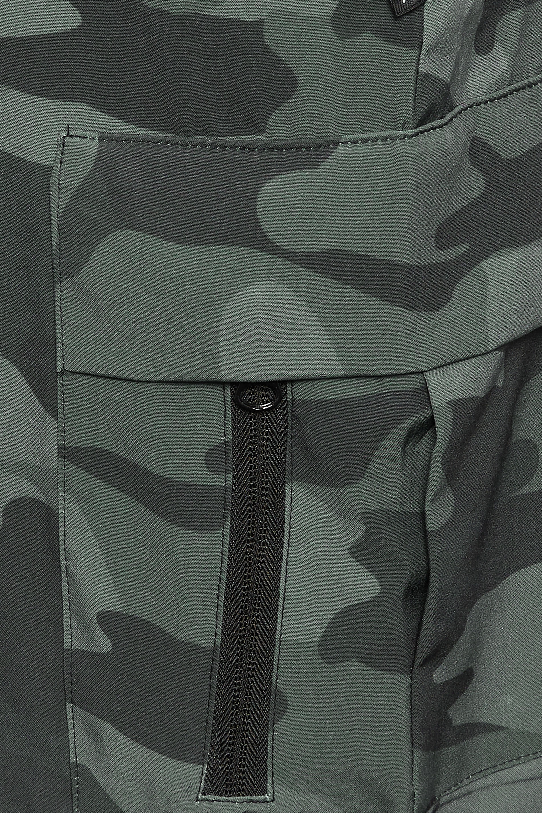 KAM Big & Tall Grey Camo Cargo Swim Shorts | BadRhino 6