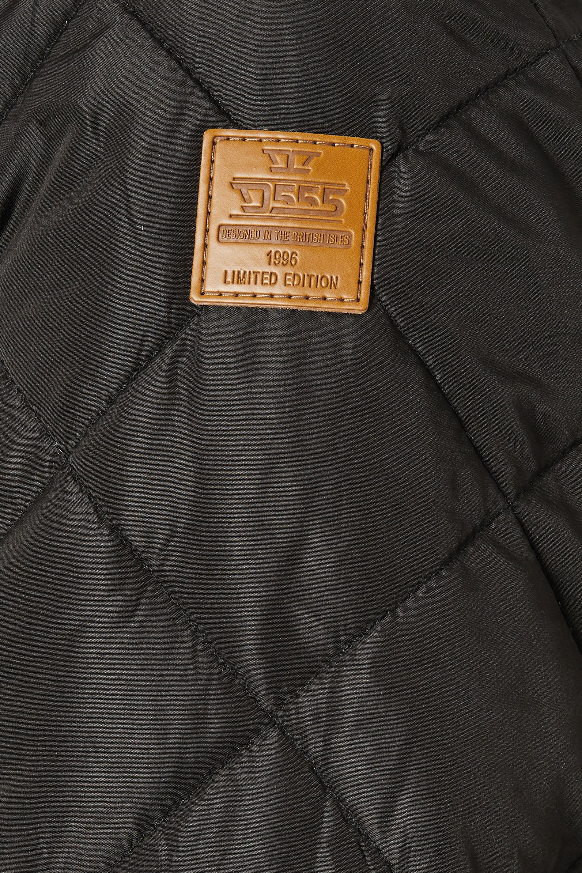 D555 Big & Tall Black Quilted Jacket | BadRhino 5