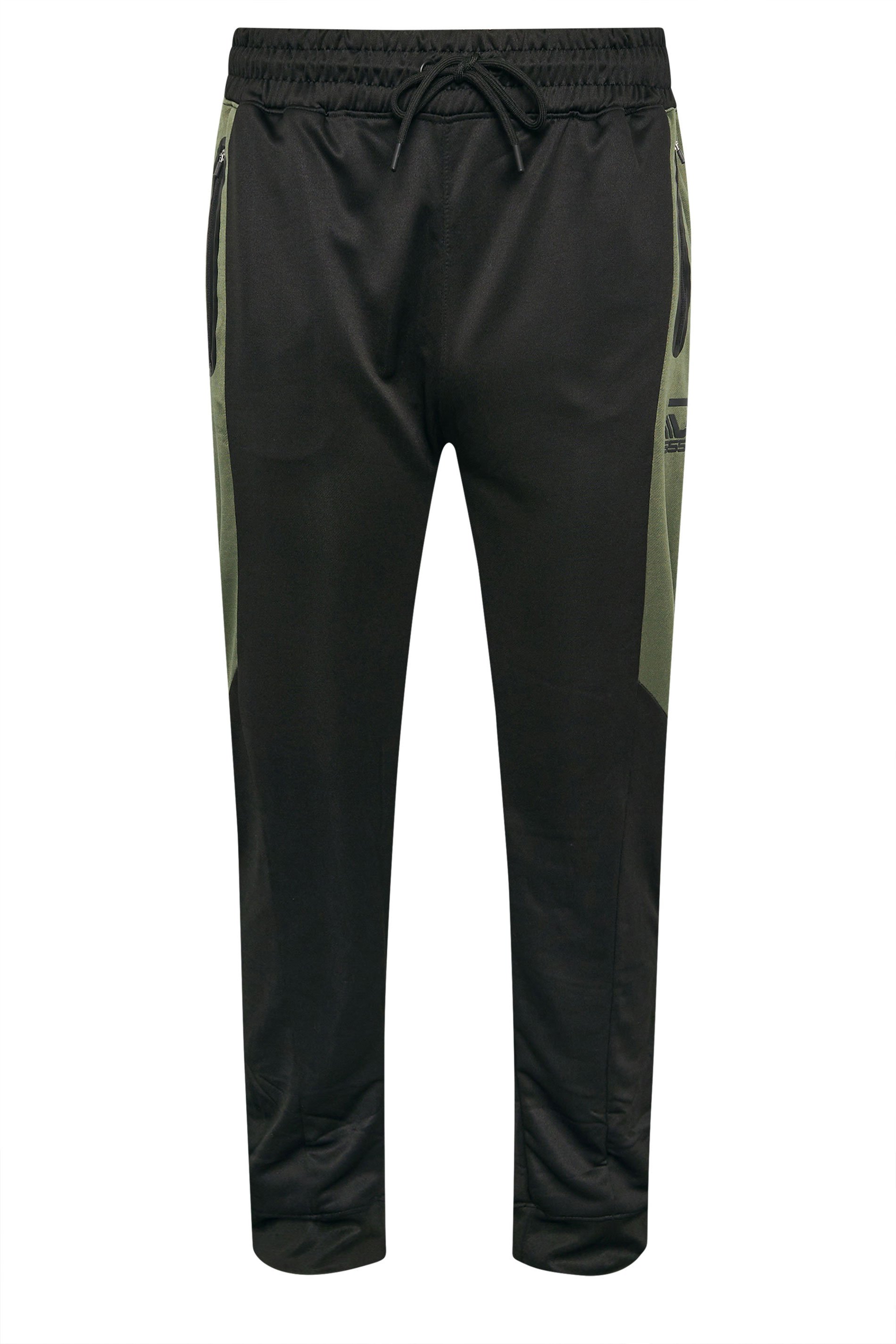 D555 Big & Tall Black Dry Wear Panel Joggers | BadRhino 4