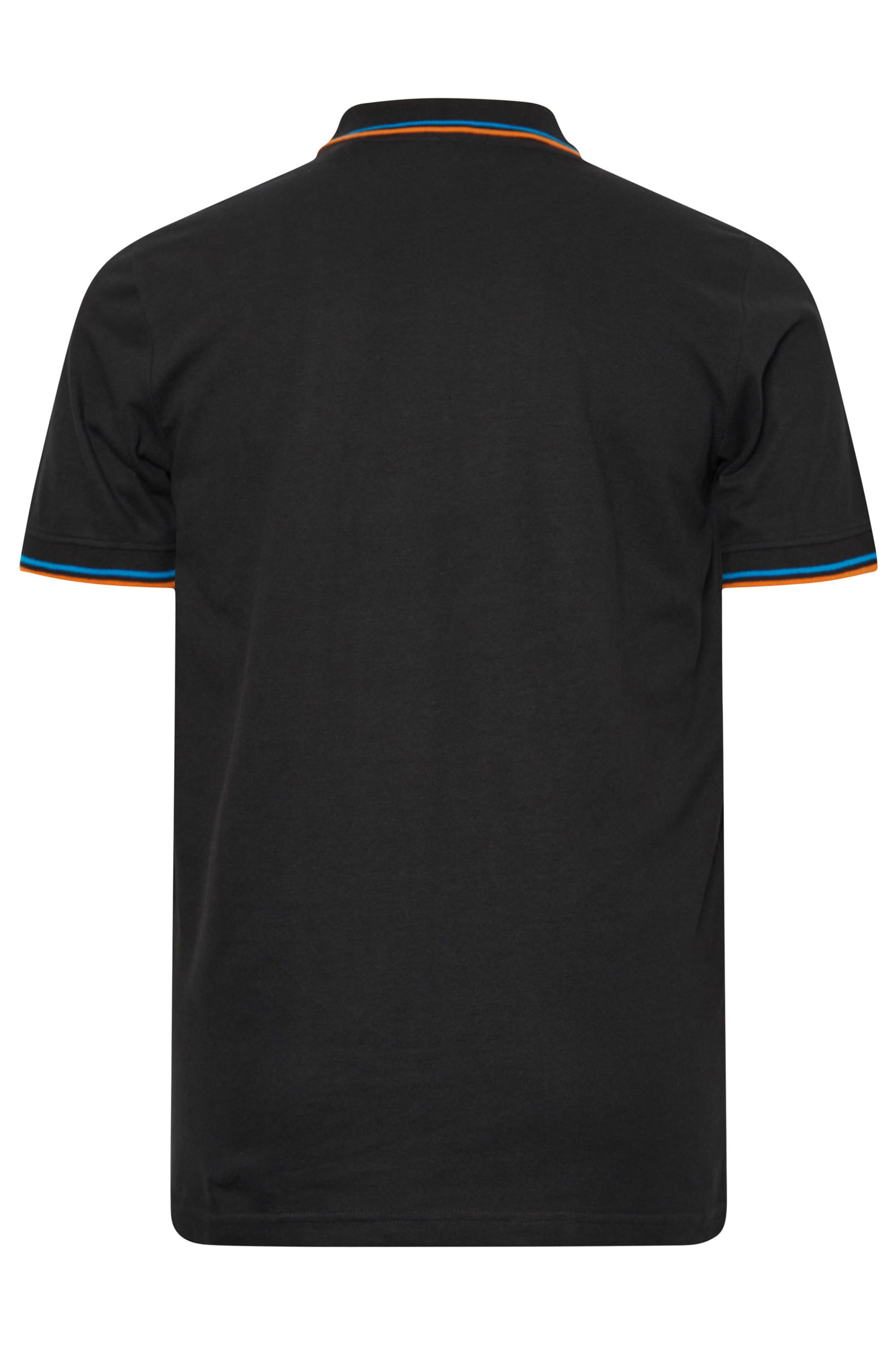 BadRhino Big & Tall Black Tipped Short Sleeve Polo Shirt | BadRhino 5
