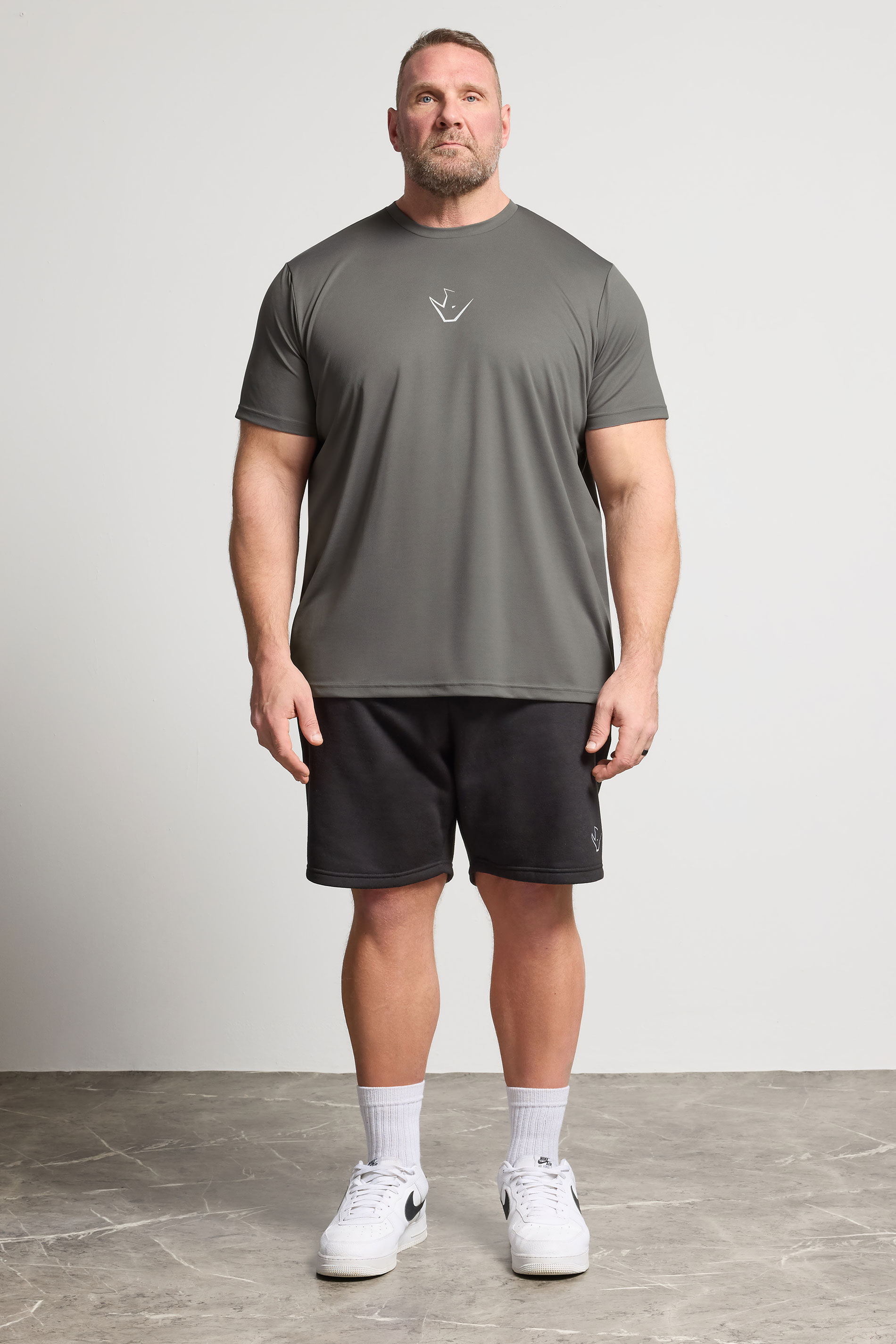IronRhino Big & Tall Grey Performance T-Shirt | BadRhino 2