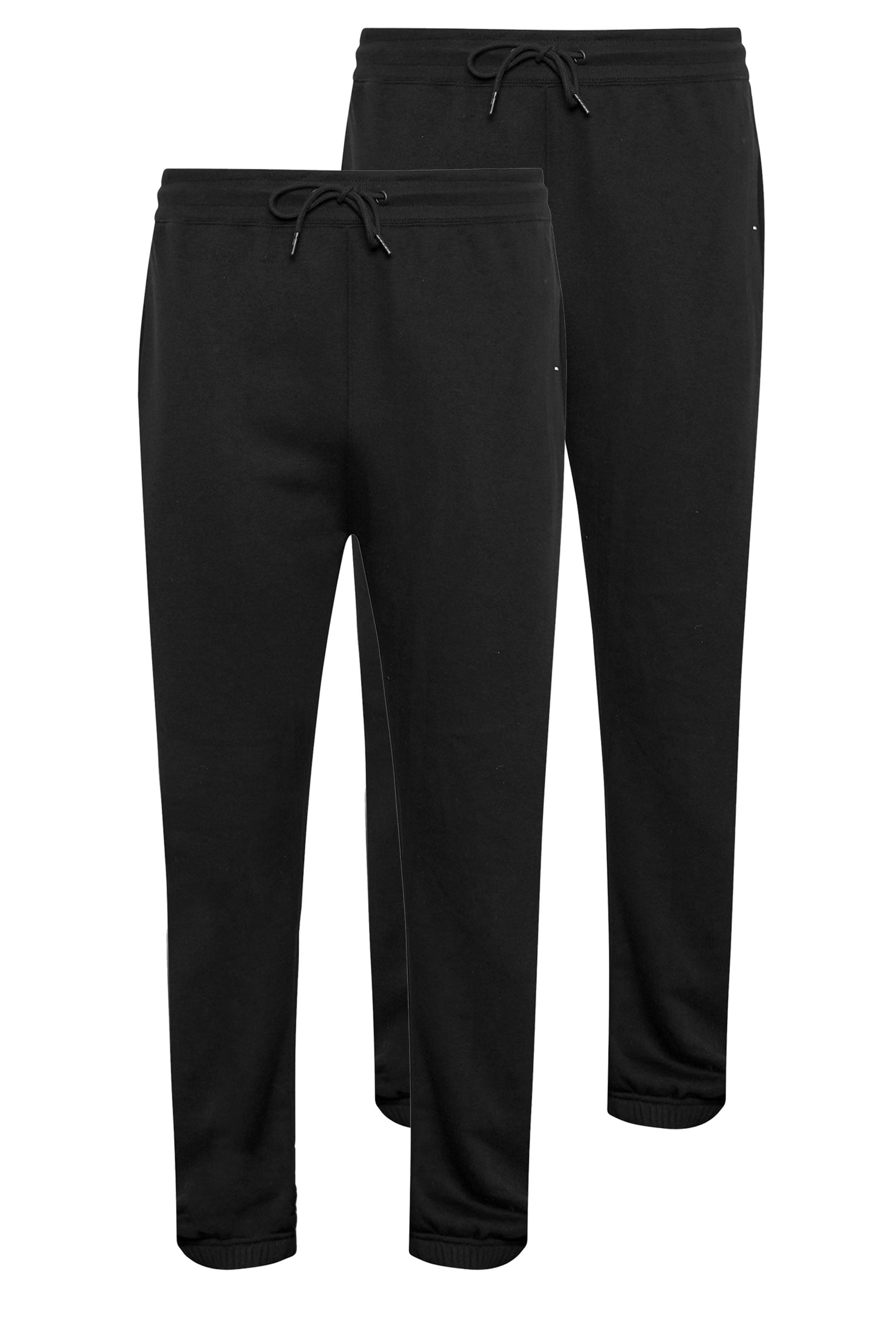 BadRhino Big & Tall Black 2 Pack Essential Joggers | BadRhino 6