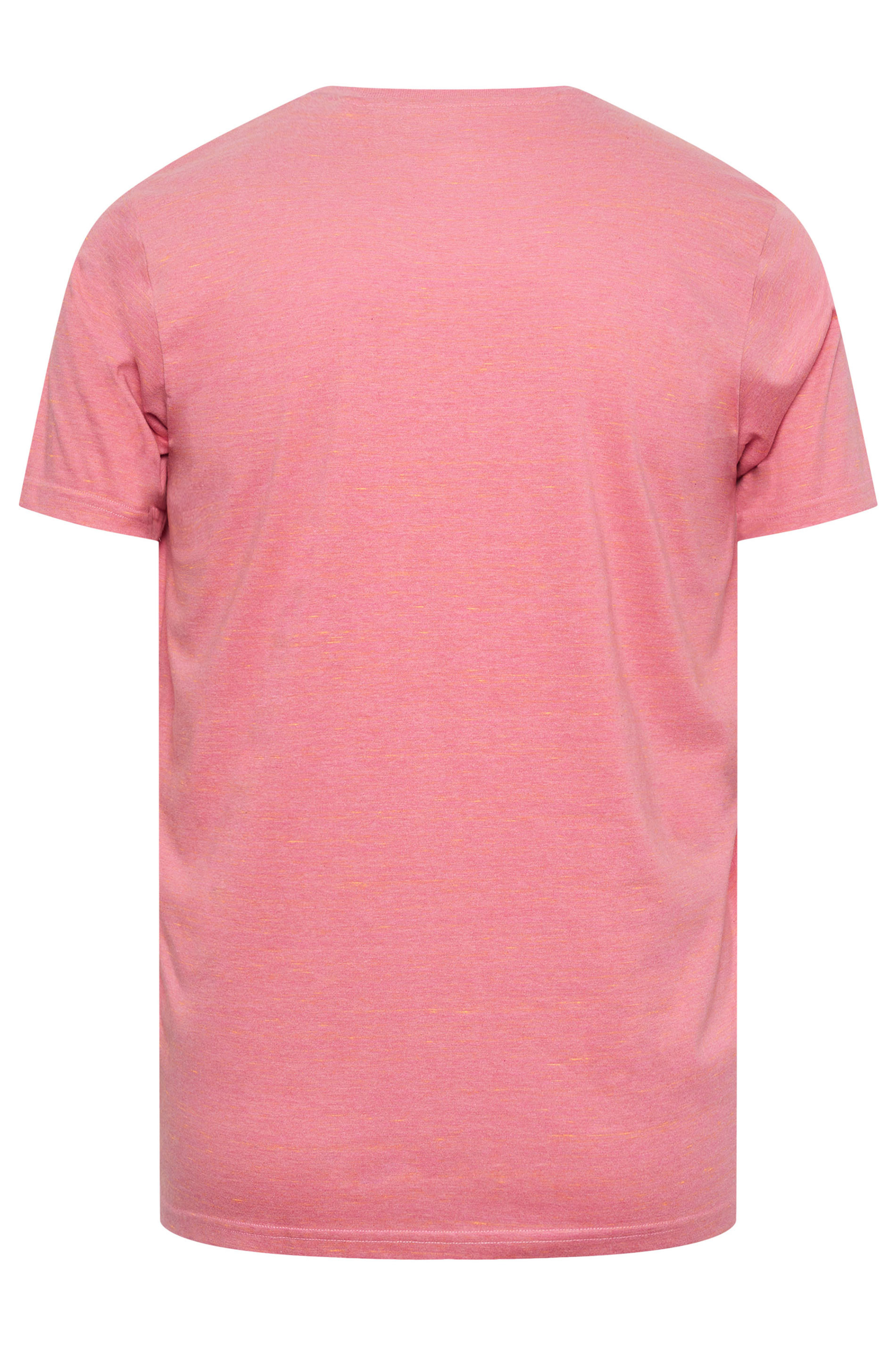BadRhino Big & Tall Pink Injected Slub Jersey T-Shirt | BadRhino 3