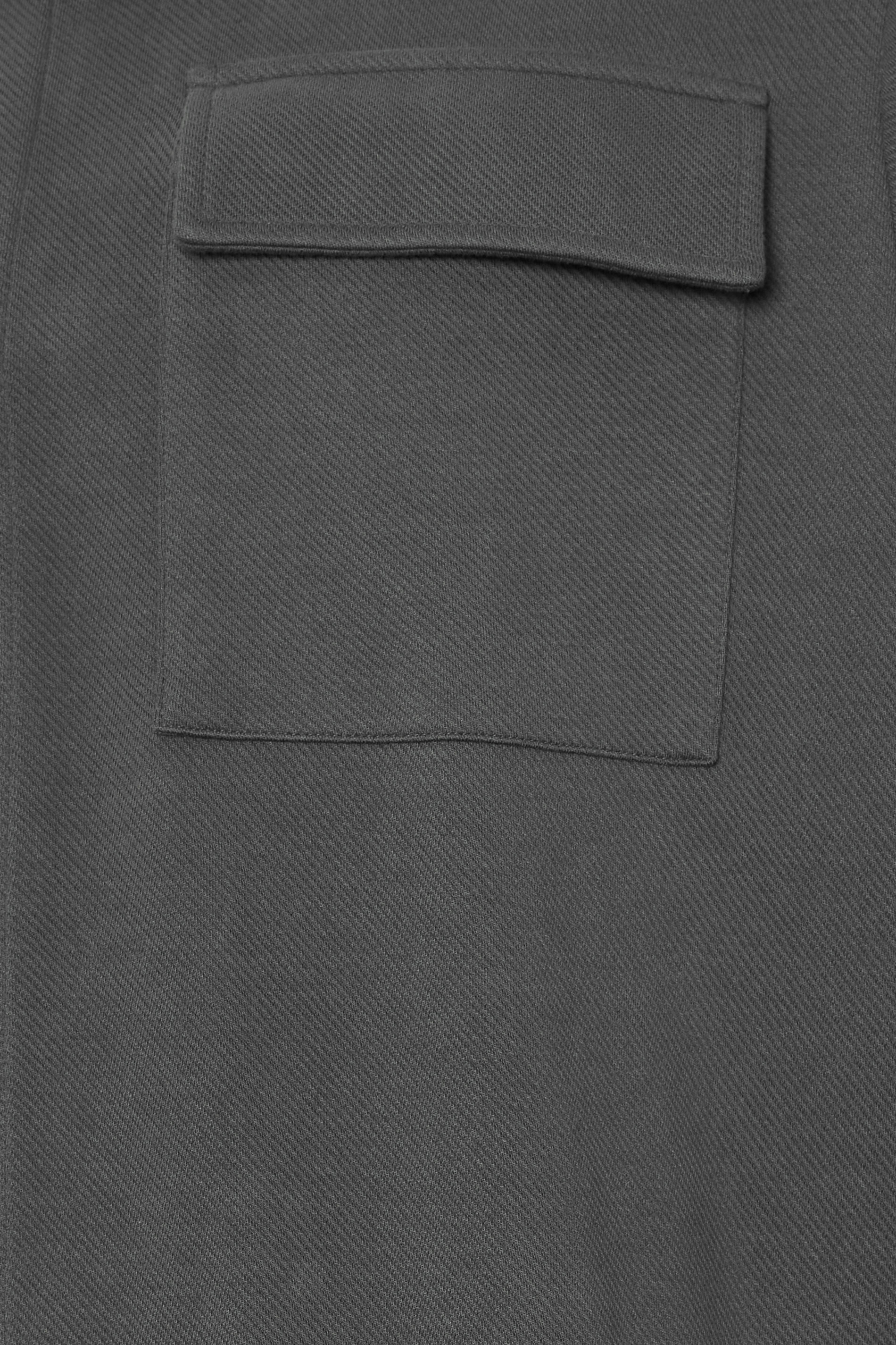 STUDIO A Big & Tall Dark Grey Button Down Shacket | BadRhino 2