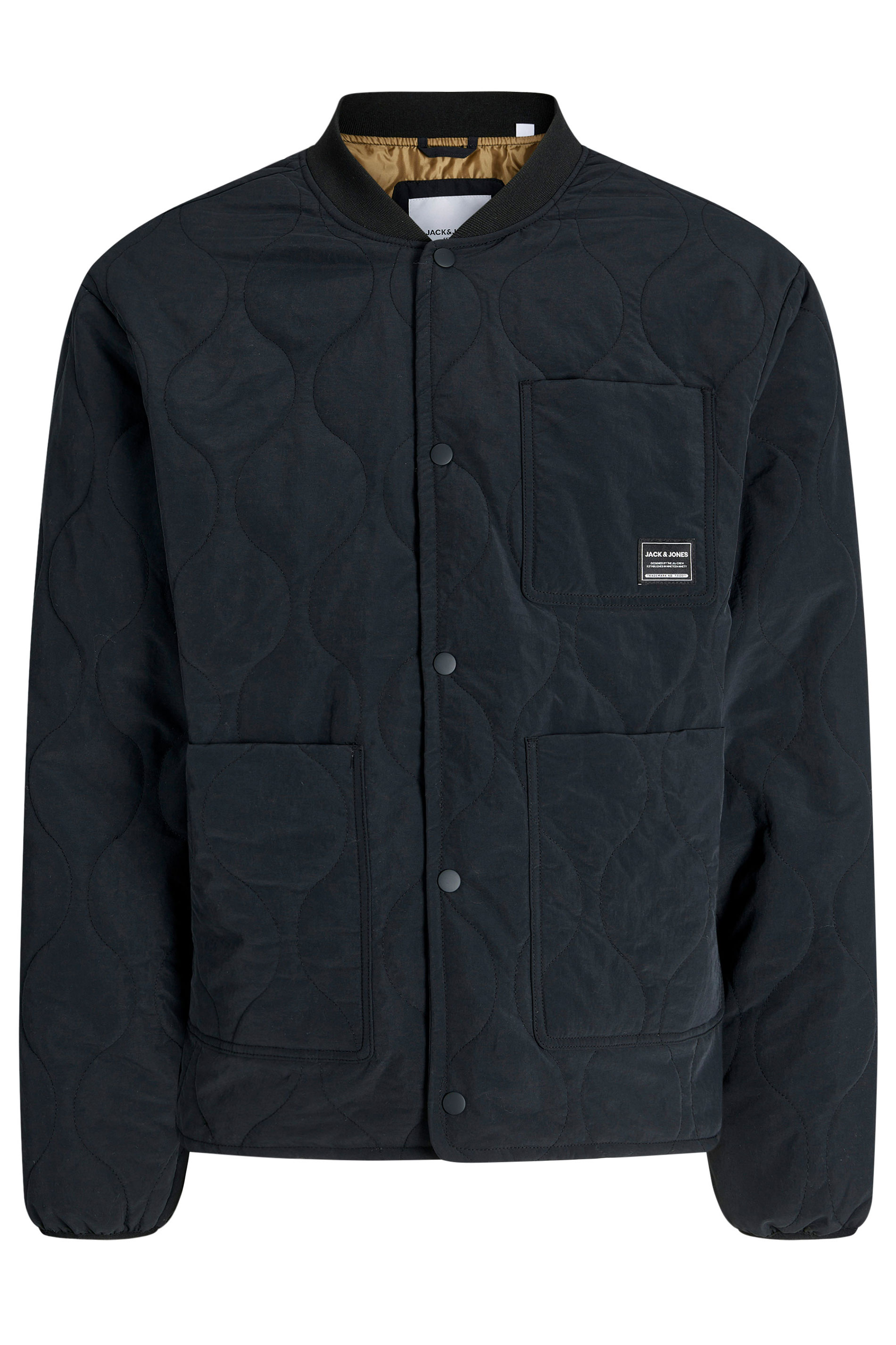 JACK & JONES Big & Tall Black Quilted Liner Jacket | BadRhino 3