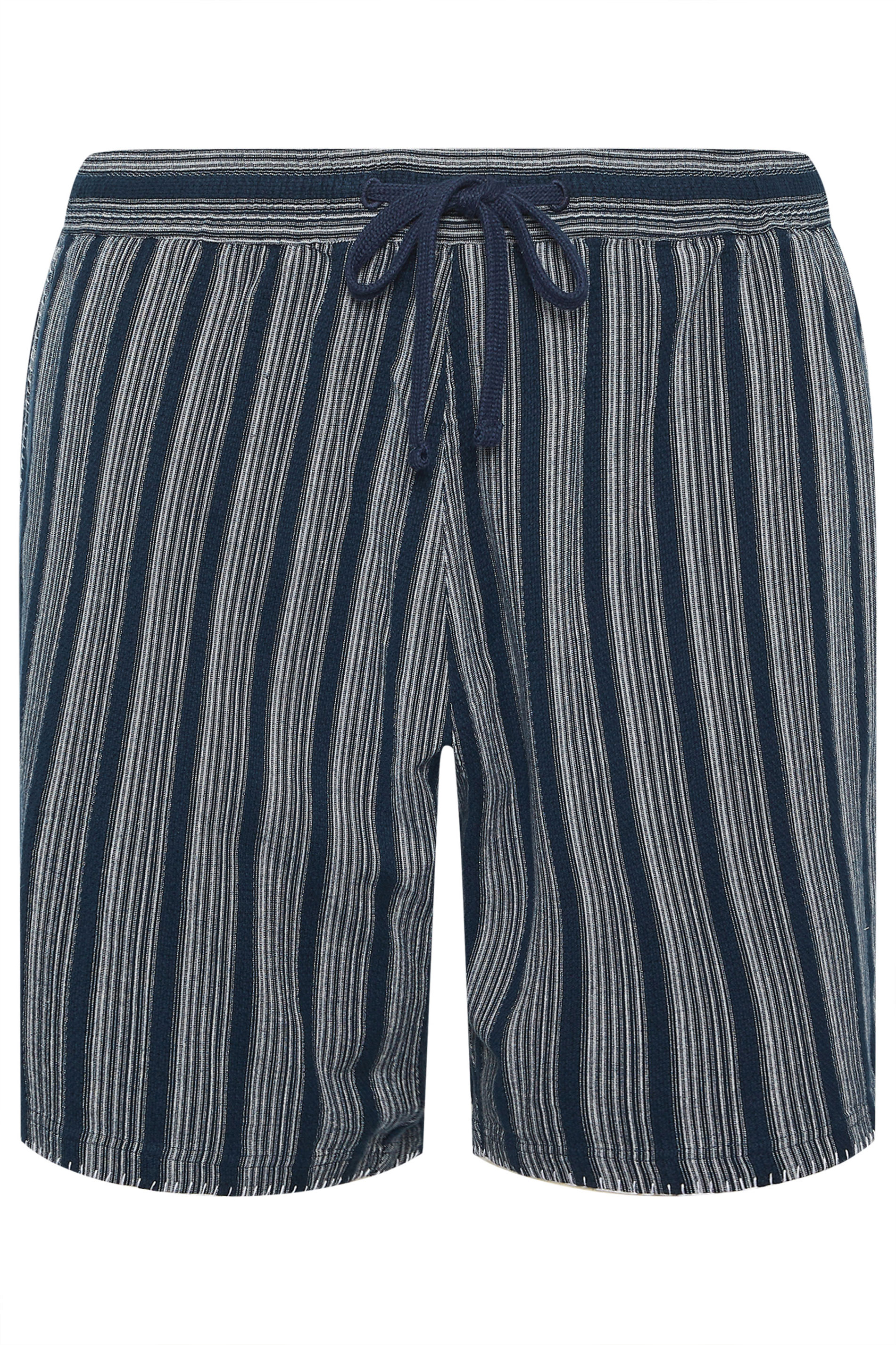 BadRhino Big & Tall Navy Blue & White Stripe Shorts | BadRhino 7