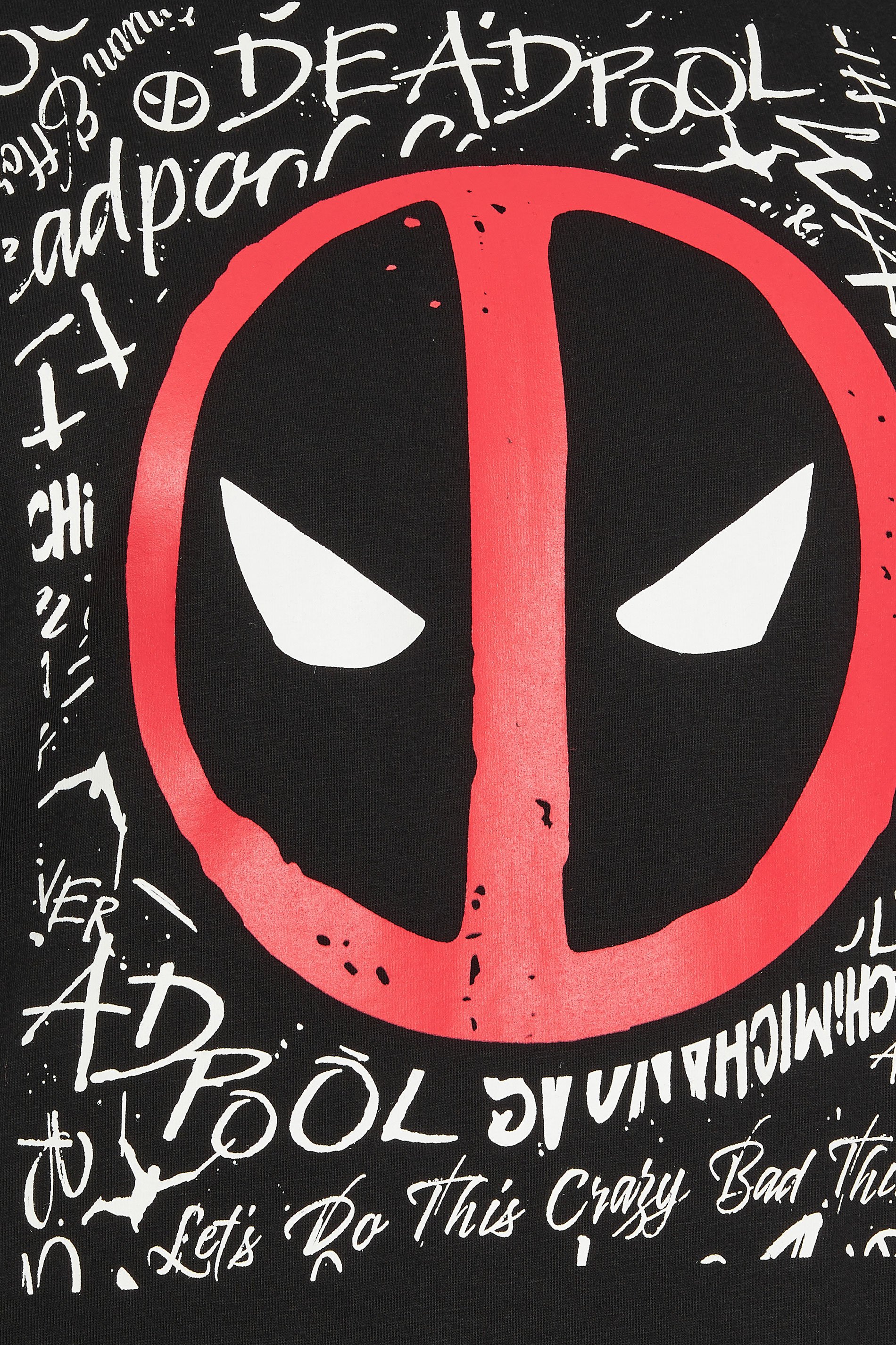 BadRhino Big & Tall Black Deadpool Graphic T-Shirt | BadRhino 6