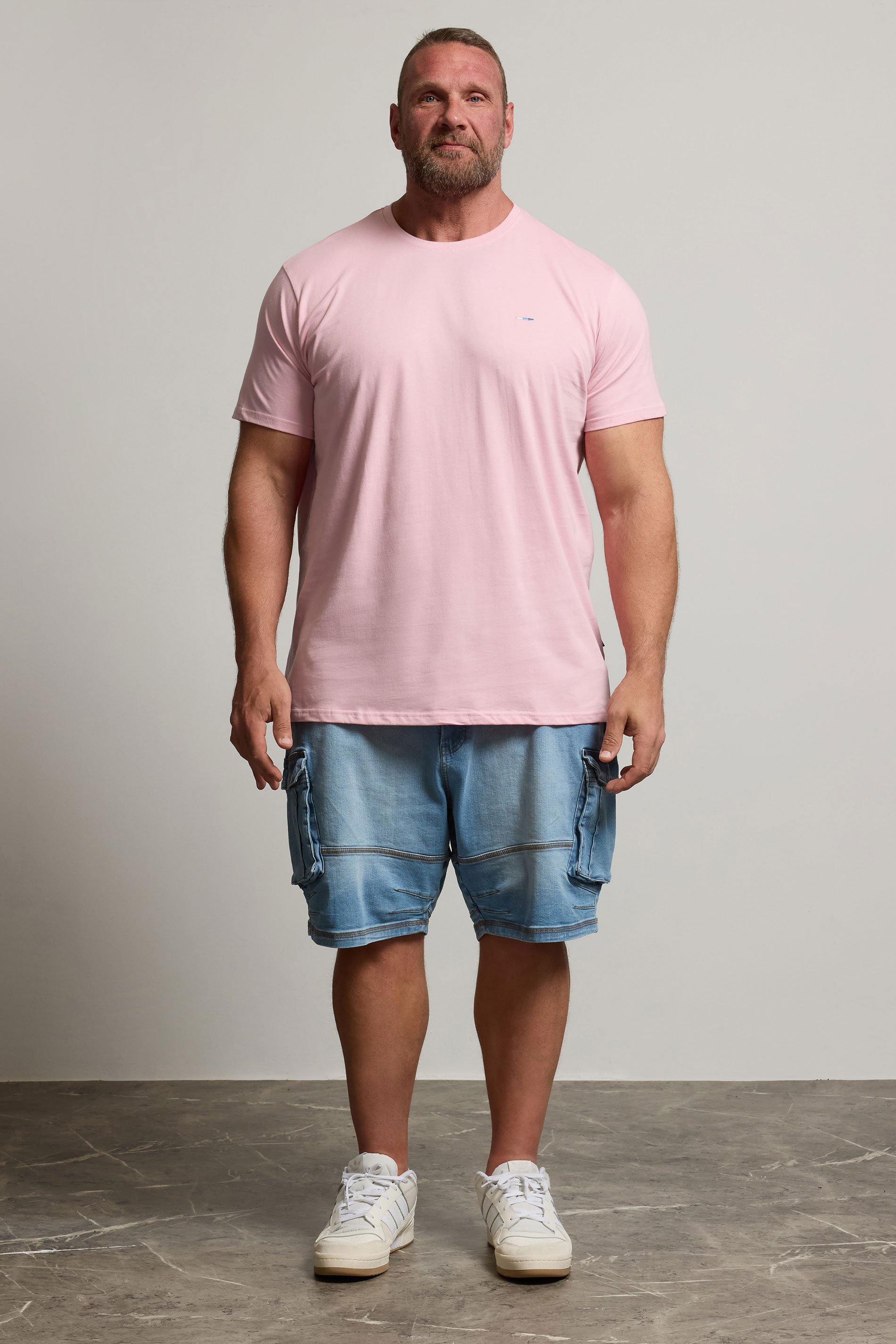 BadRhino Big & Tall Light Pink Core T-Shirt | BadRhino 2