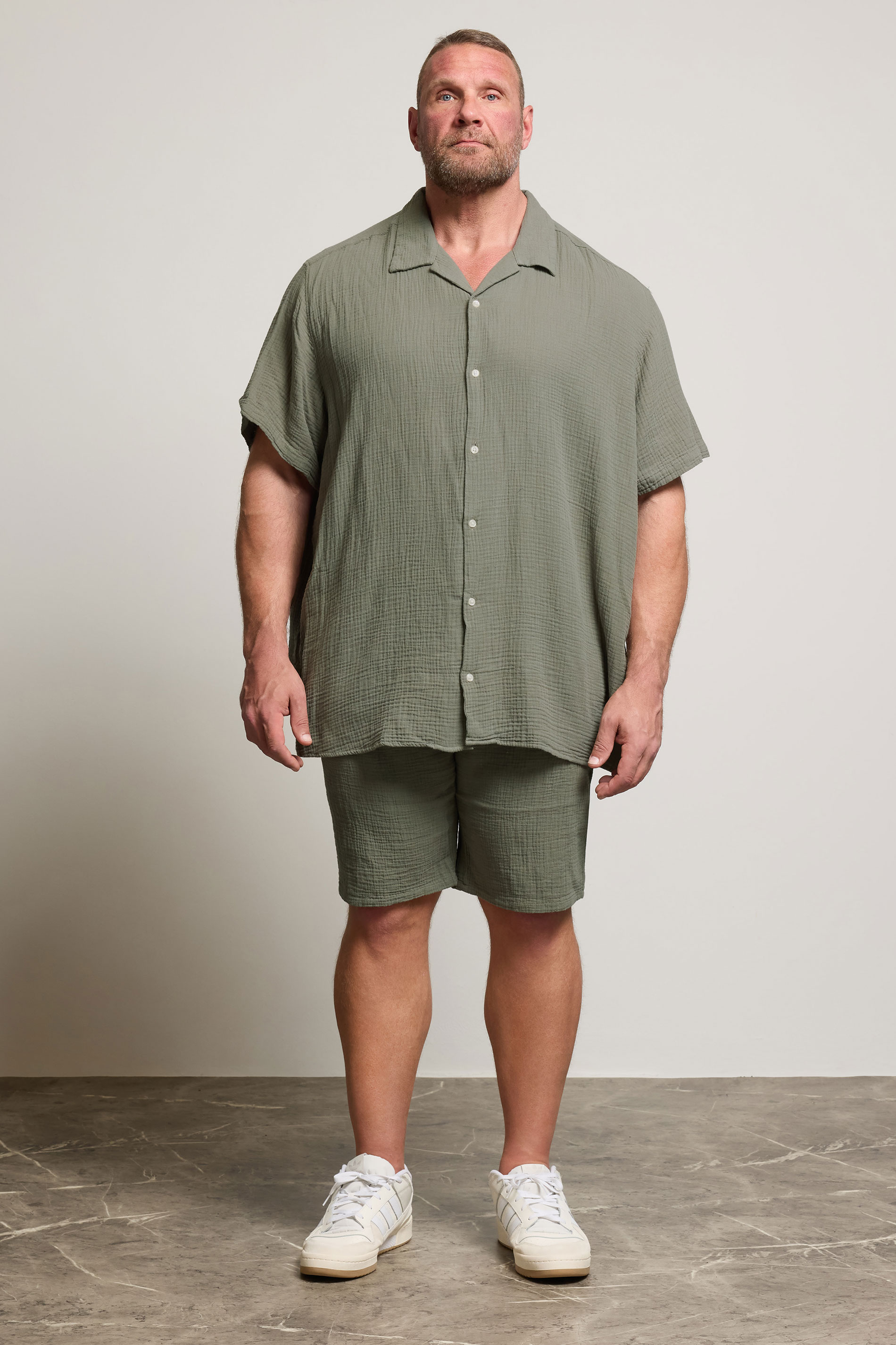 JACK & JONES Big & Tall Light Blue Resort Shirt | BadRhino 2