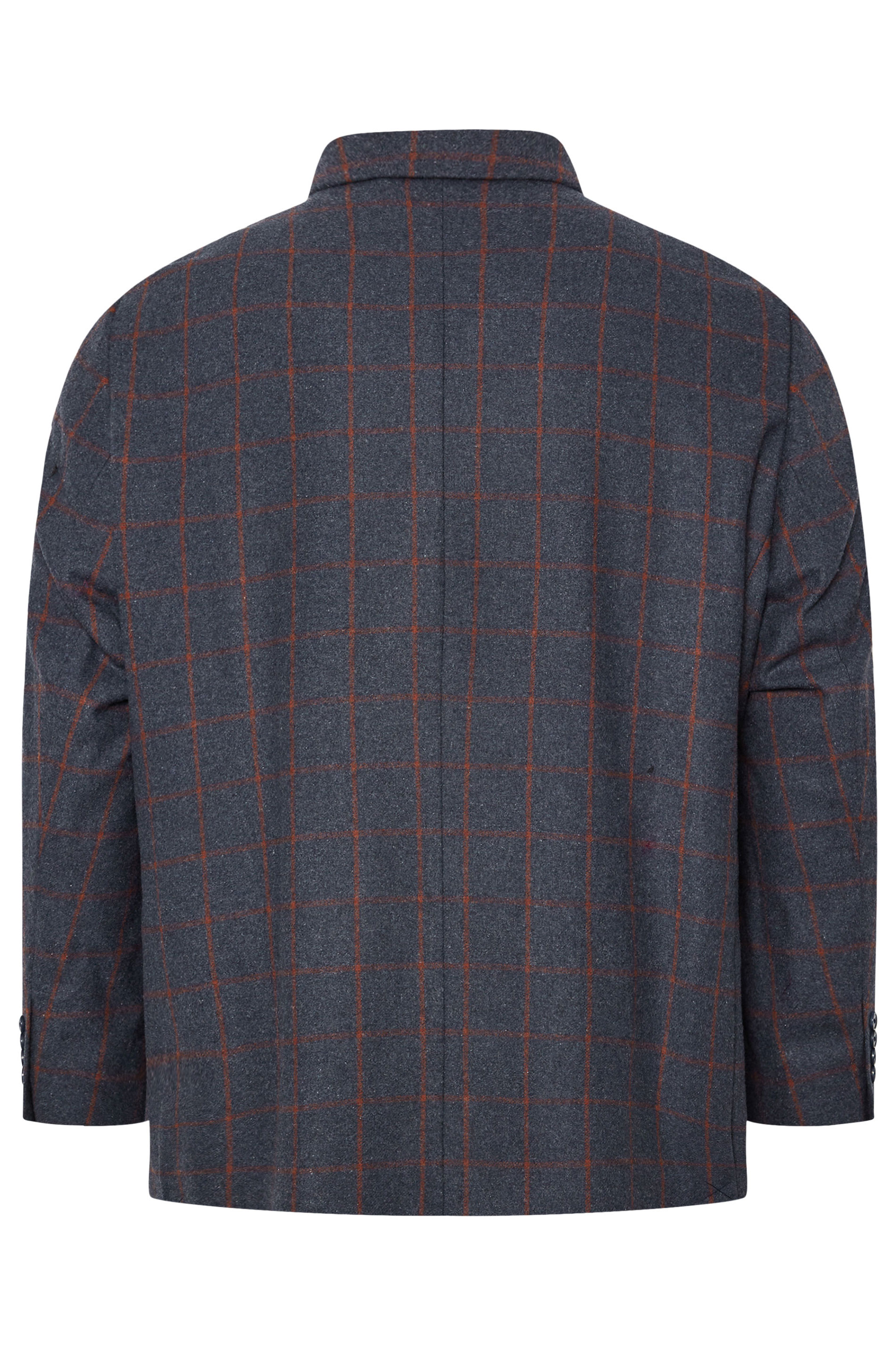 BadRhino Tailoring Big & Tall Blue & Red Checked Suit Jacket | BadRhino 9